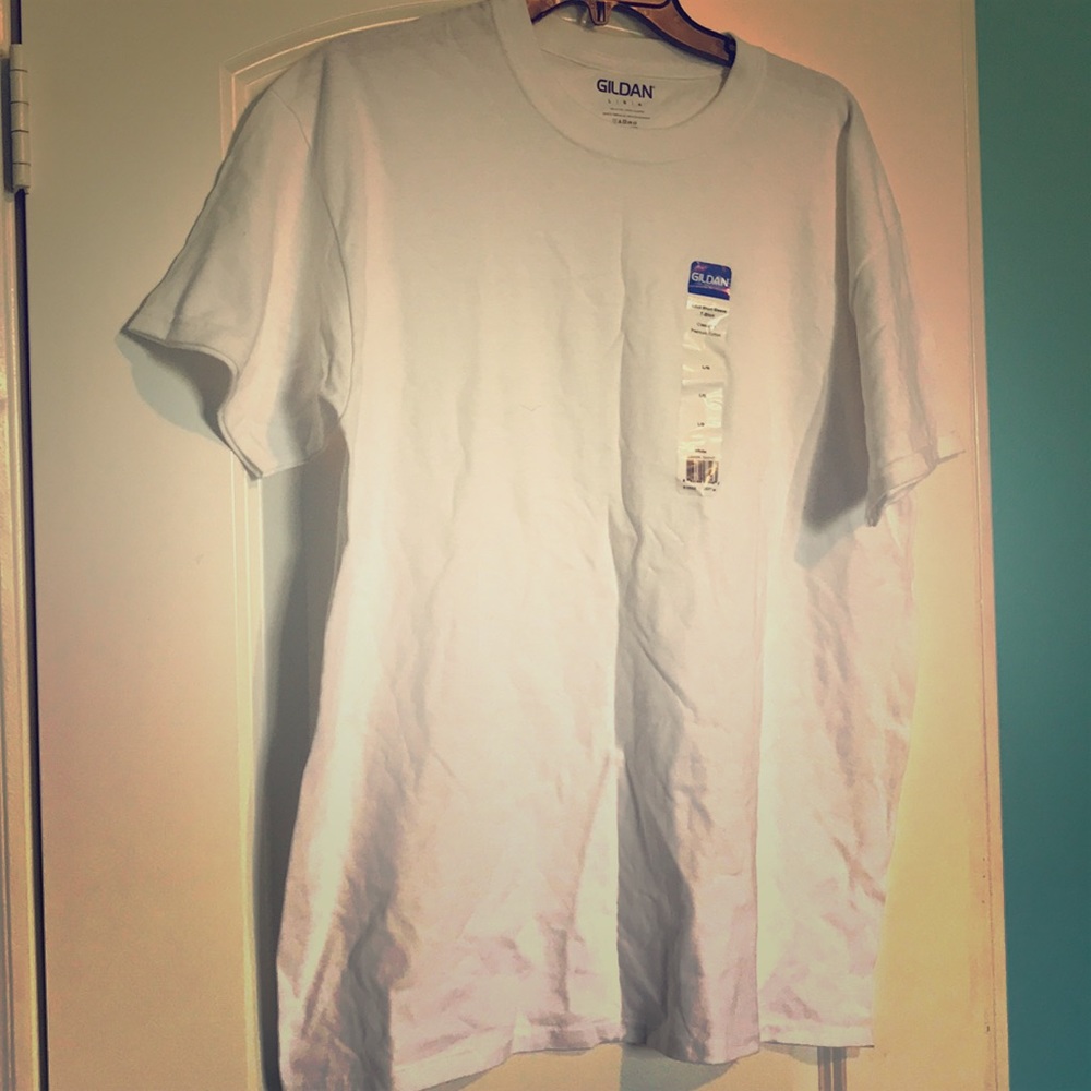 Adult  White Short Sleeve T-shirt